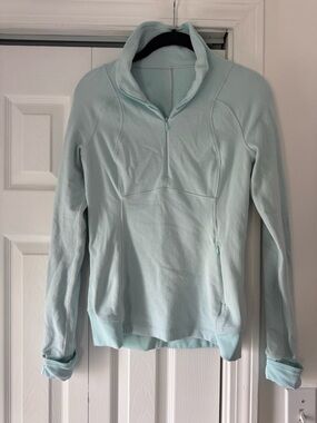 Lululemon Light Aqua Quarter-Zip Pullover